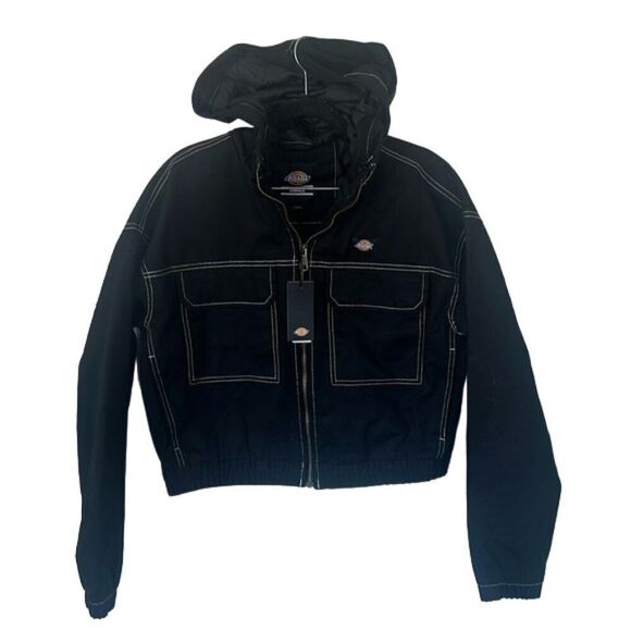 Dikies Sawyerville Jacket Full Zip-Up Hoodie FJR10BKX Women's Black Size Small - Picture 5 of 8